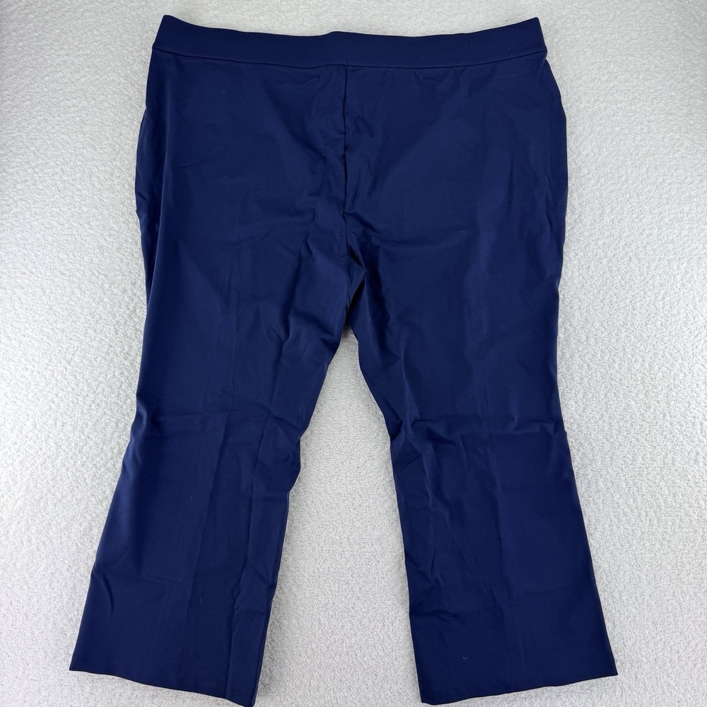 Isaac Mizrahi Live! Elements 24/7 Stretch Knit High Waist Pants 3XP Navy Blue - Picture 6 of 9